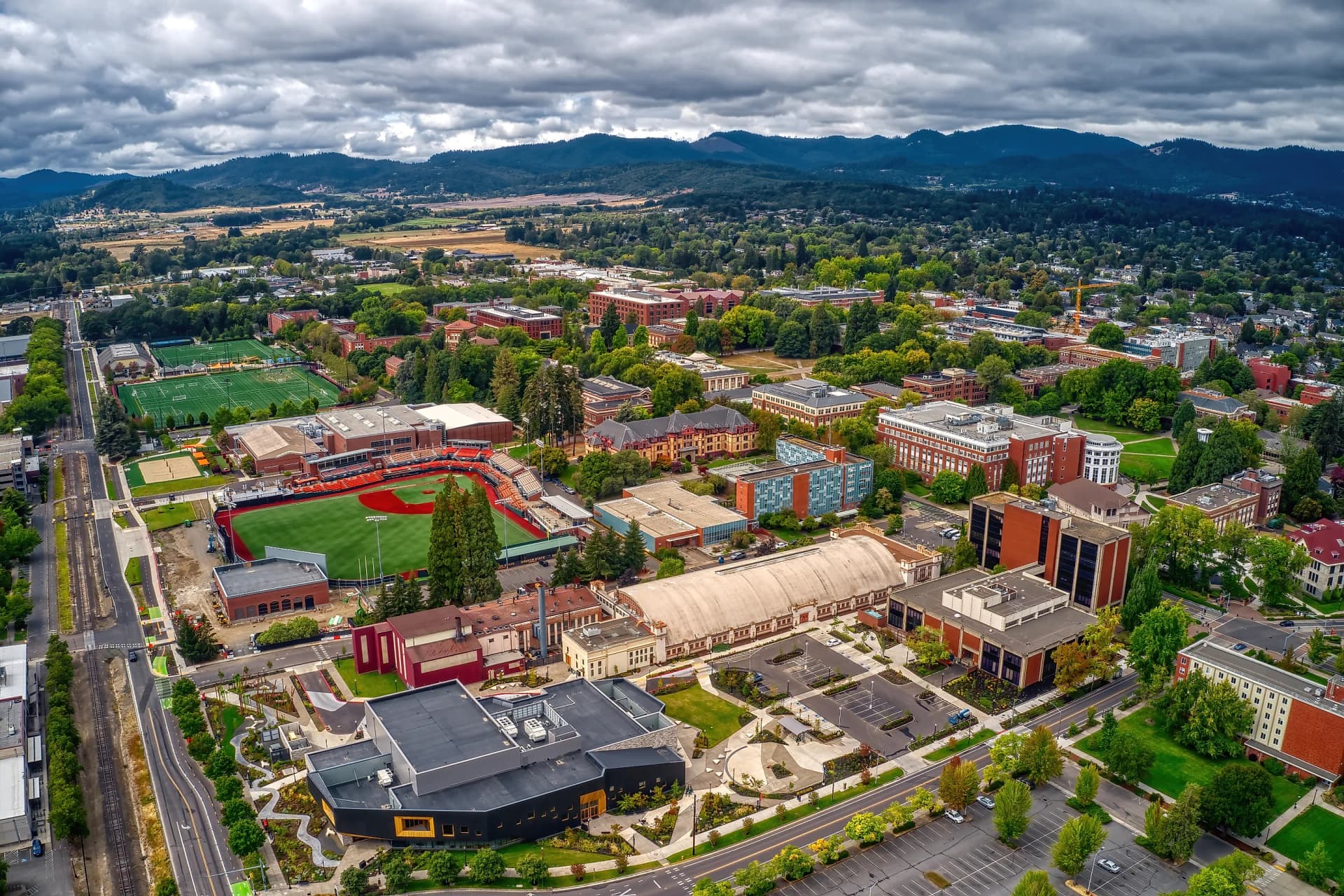 Corvallis, Oregon aerial view